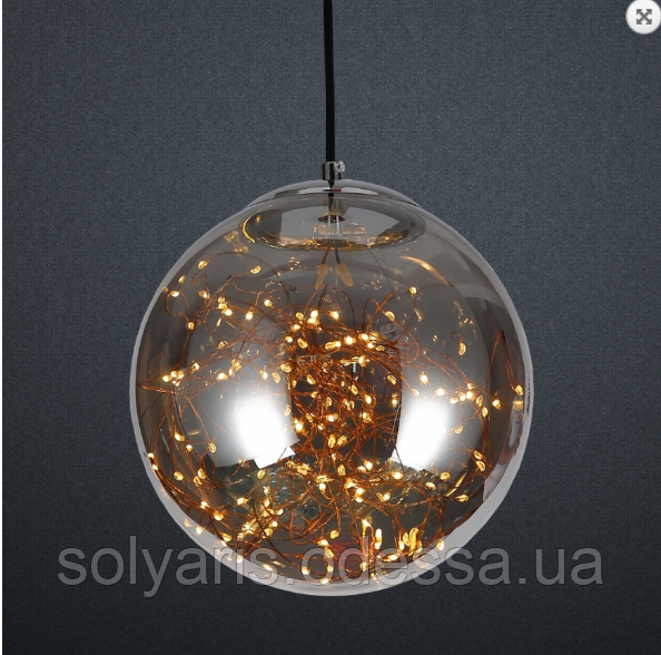 Люстра-підвіс шар 752567-LED GRAY сірий 25 см