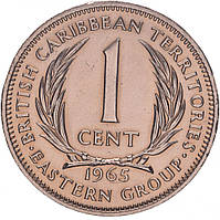 Восточные Карибы 1 цент 1965 AU-UNC (KM#2)