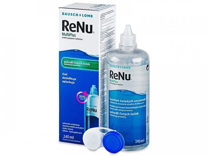 Раствор для линз Bausch & Lomb ReNu MultiPlus 240 мл + контейнер Реню Вода Жидкость - фото 1 - id-p1217832419