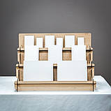 Торгова стійка з фанери. Стійка для товару на 3 полки. Стелаж для ярмарку., фото 5