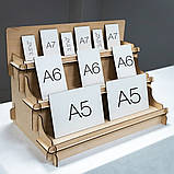 Торгова стійка з фанери. Стійка для товару на 3 полки. Стелаж для ярмарку., фото 4