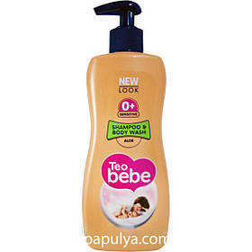 Дитячий шампунь і гель для душу Teo bebe 0+ Aloe ,400 мл