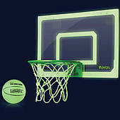 Міні-щит баскетбольний світиться 45х30 см SKLZ Pro Mini Hoop® Midnight з кільцем, м'ячем і сіткою