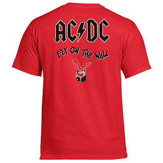 Футболка AC/DC Fly On The Wall червона, фото 4