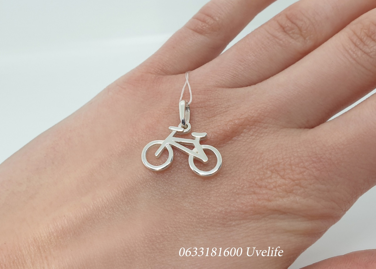 Срібний підвіс Велосипед, фото 1