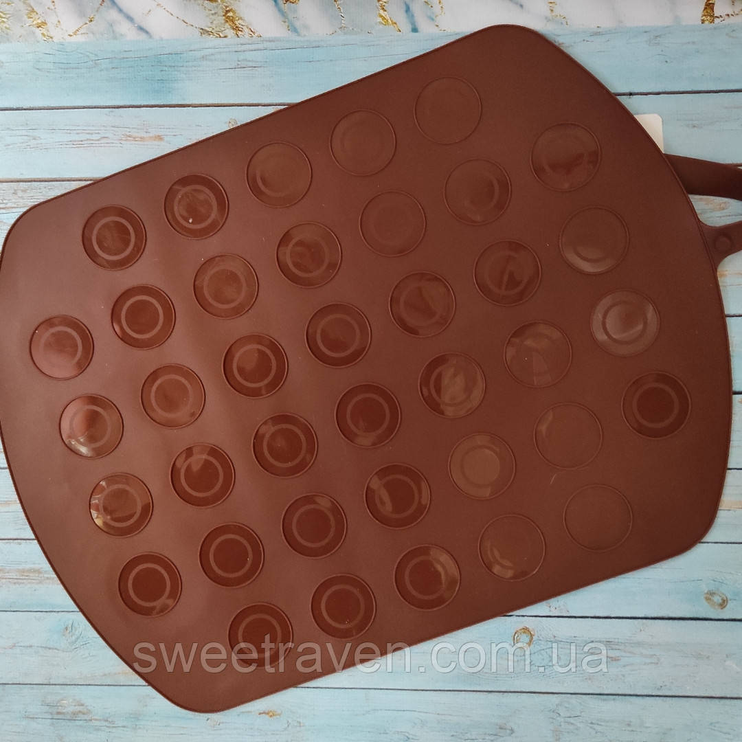 Силіконовий килимок для випікання Макаронс (Macarons) Двосторонній, фото 1