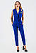Класичний літній жіночий брючний костюм-двійка Archer, синій, фото 2