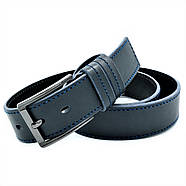 Шкіряний ремінь Weatro Темно-синій nw-rus-m4k-0033, фото 2