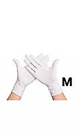 Рукавички нітрилові білі, 50 пар, розмір М