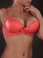 Бюстгальтер Acousma A6377-1BCH оптом, чашка B, колір Кораловий