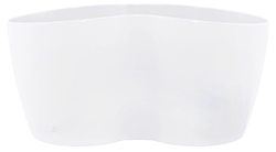 Вазон "Кактусник" для 2 рослин Білий