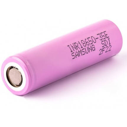 Акумулятор 18650 Li-Ion Samsung INR18650-35E, 3350mAh, 8A, 4.2/3.6/2.65 V, фото 2