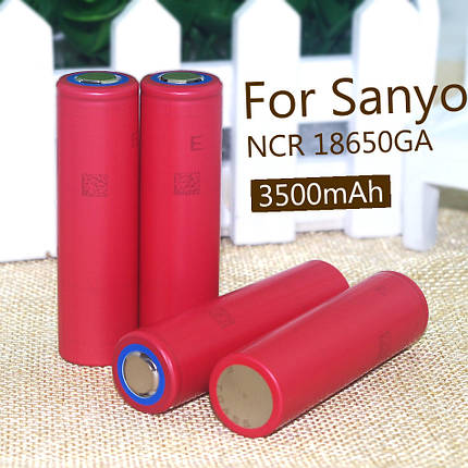Акумулятор 18650 Li-Ion Sanyo UR18650GA, 3500mAh, 10A, 4.2/3.6/2.5 V, фото 2