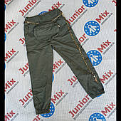 Котонові дитячі штани із сумочкою для дівчаток оптом