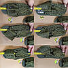 Хакі Зелені шльопанці босоніжки, шльопанці тапки плетінки сандалії літні унісекс, фото 3