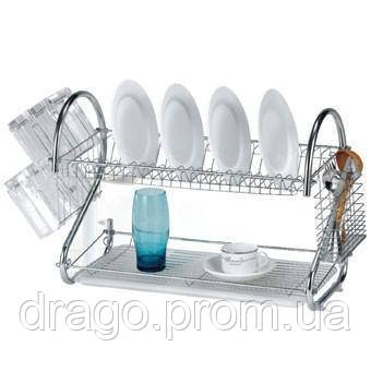 Сушилка для посуды двухуровневая Maestro (43х26,5х39 см) MR-1025-43 - фото 3 - id-p1217989337