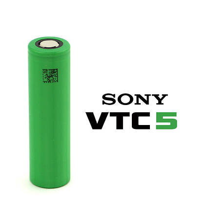Аккумулятор 18650 Li-Ion Sony US18650VTC5, 2600mAh, 20A, 4.2/3.6/2.5V, фото 2
