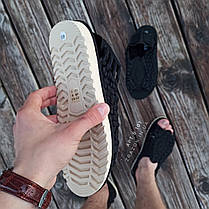 Босоніжки ЧОРНІ відкриті шльопанці тапки плетінки сандалі літні унісекс 2023, фото 3