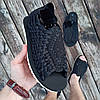 Чорні відкриті шльопанці босоніжки шльопанці тапки плетінки сандалі літні унісекс 2023, фото 2