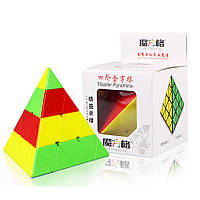 Пірамідка QiYi Master Pyraminx 4x4 stickerless | Пірамідка 4х4 без наліпок