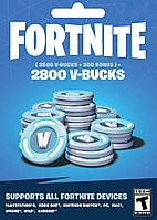 Подарочная карта Fortnite - 2800 V-Bucks card (для всех платформ 2,500 (+300 Bonus) В-баксы/Вабаксы/ВА-баксы)