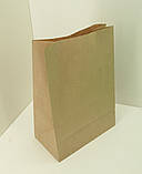 Пакет с дном бумажный 35*25*14 коричневый №20 (25 шт), фото 3