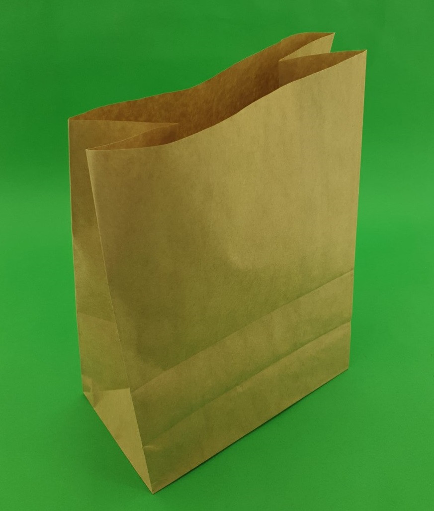 Пакет с дном бумажный 35*25*14 коричневый №20 (25 шт), фото 1