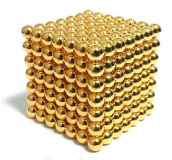 Головоломка Neo Cube Нео Куб Магніт 216 кульок 5мм золотий-1904