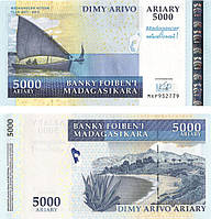 Мадагаскар 5000 ариари 2007-2012 UNC Памятная (P94)