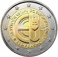 Словакия 2 евро 2014 «10 лет в Евросоюзе» UNC (KM#134)