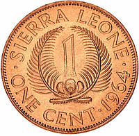 Сьерра-Леоне 1 цент 1964 F-VF