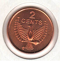 Ронові острови 2 центи 2006 UNC (KM#25)