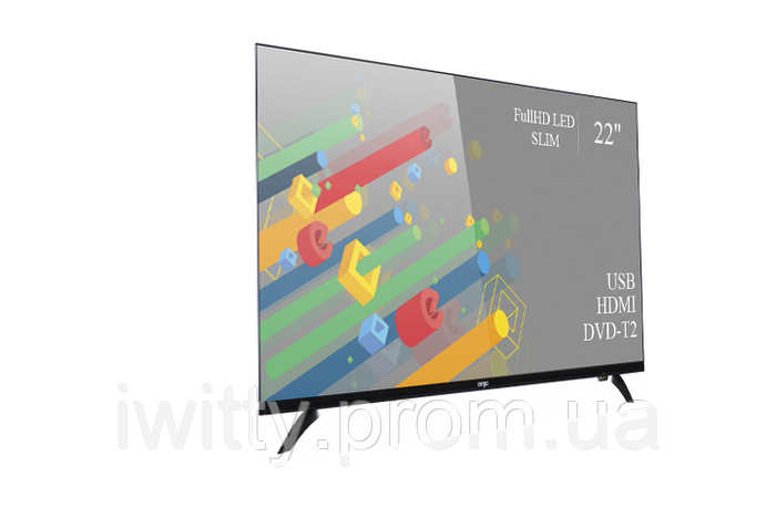 Купити Телевізор Ergo Герго 22" Full HD/DVB-T2/USB (1080р), ціна 4119 ...