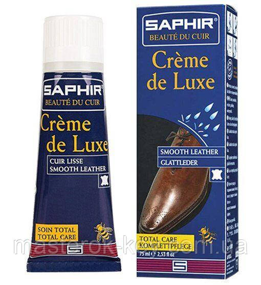 Водовідштовхувальний Крем Saphir Creme De Luxe колір чорний (01) 75 мл