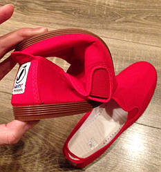 Іспанські текстильні червоні комфортні мокасини ТМ Javer унісекс