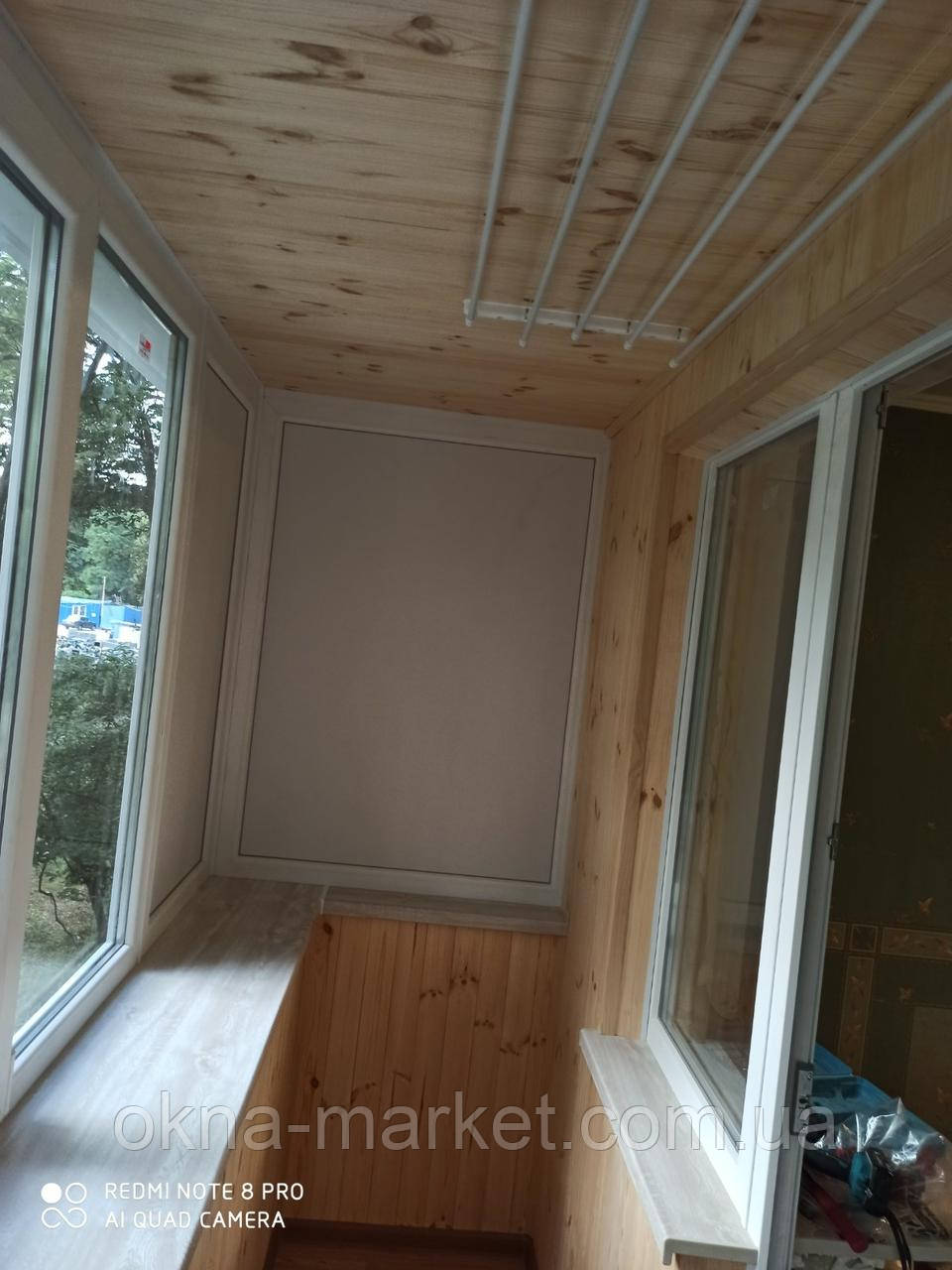Обшивка балконов деревянной вагонкой - фото 9 - id-p442126420