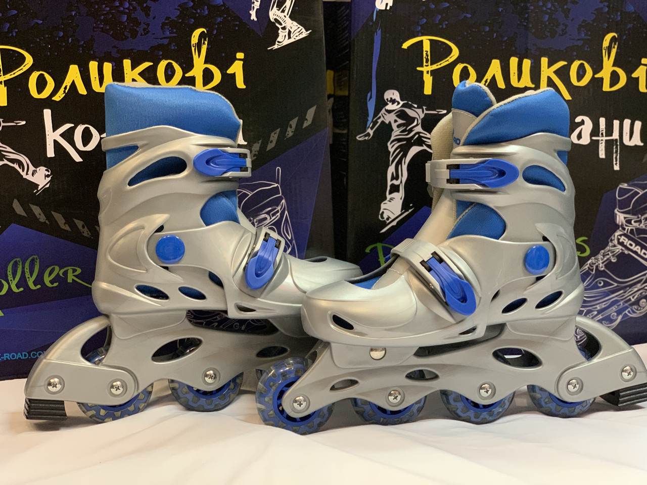 Роликовые коньки X-Road PW-120 Blue - фото 1 - id-p260992359