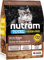 Нутрам Nutram T22 Total GF All Life Stages Chiсken & Turkey сухой корм с курицей и индейкой для кошек, 1,13 кг