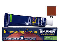 Жидкая кожа Saphir Creme Renovatrice 25 мл цвет светло-коричневый (03)