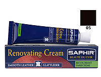 Жидкая кожа Saphir Creme Renovatrice 25 мл цвет темно-коричневый (05)