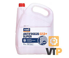 Рідина охолоджуюча YUKO Antifreeze -40 (Super G12+ червоний)   10кг каністра 9л ПЕ