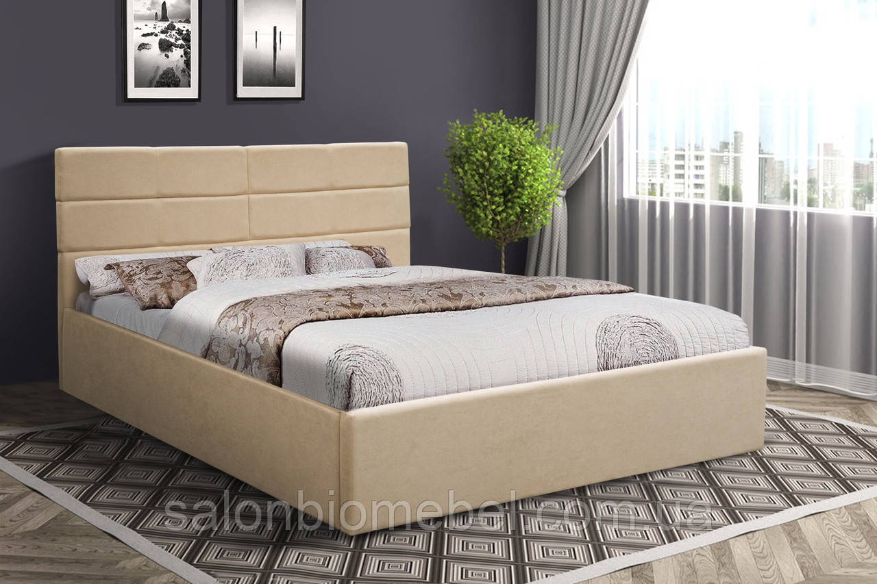 Ліжко Дюна 1600*2000 с п/м Аляска 23 беж, фото 1