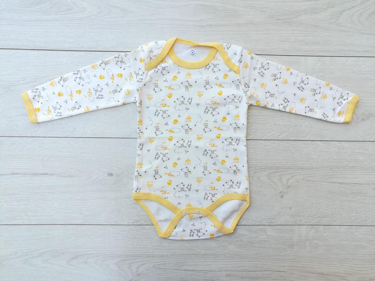 Дитячий бодик "Ведмедик із зайчиком" зріст 92 см, фото 1