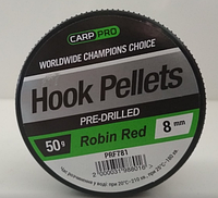 Насадочний пелетс Carp Pro Red Pre-Drilled Robin Red 8 мм