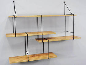 Полиця підвісна з ЛДСП 1300х220х860мм Kompred OL349