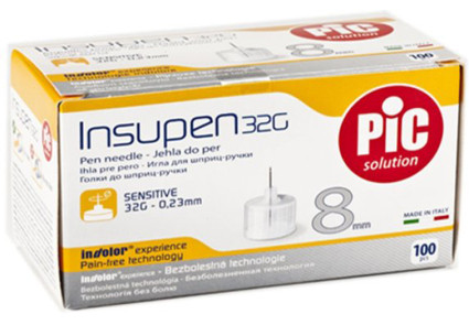 Голки Insupen 8 мм 32 G (Инсупен) для шприц-ручки