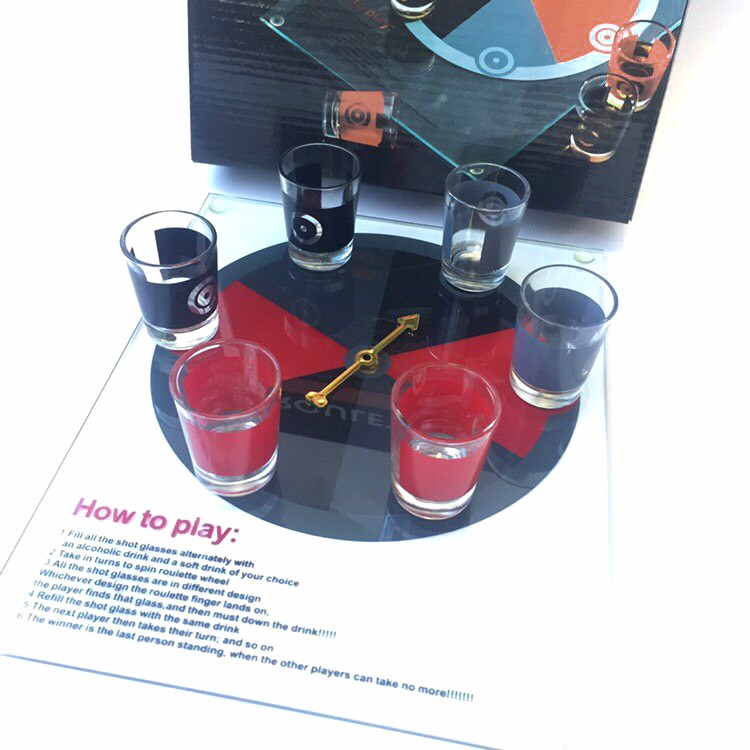 Настольная игра "Рулетка" на выпивание с 6-я рюмками в комплекте - фото 2 - id-p876751539