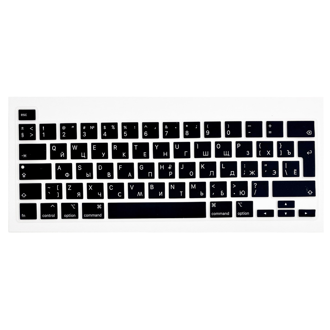 Накладка силікон на клавіатуру для Apple MacBook Pro 13"A2289/A2251 / 16"A2141 (до2020) Touch bar UK (black)