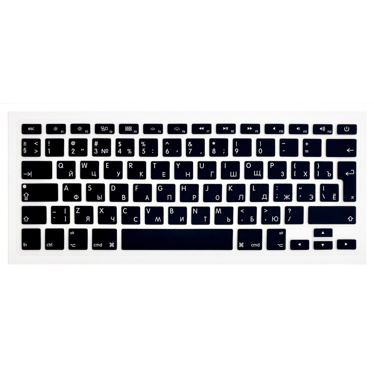 Накладка силікон на клавіатуру для Apple MacBook Air 13" / Pro 13"/A1278,15"/A1286,17"/A1297 UK (black)