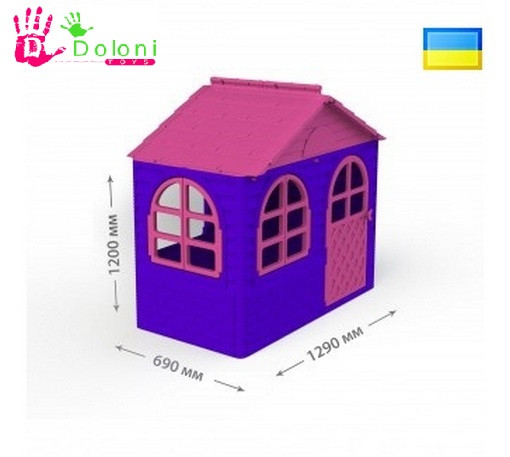 Дитячий будиночок для дітей 02550/10 Долони Doloni 1290*690 рожевий/фіолетовий пластик будинок